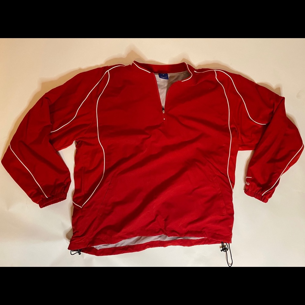 Medium Mizuno golf red quarter zip pullover